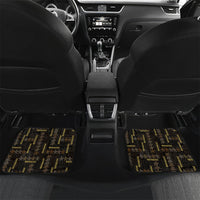 Hawaii Brown Plumeria Lei Black Car Mats Frangipani Floral Heritage Art