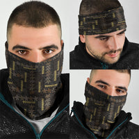 Hawaii Brown Plumeria Lei Black Neck Gaiter Frangipani Floral Heritage Art LT01 - Polynesian Pride