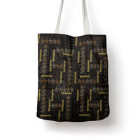 Hawaii Brown Plumeria Lei Black Tote Bag Frangipani Floral Heritage Art