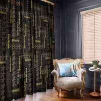 Hawaii Brown Plumeria Lei Black Window Curtain Frangipani Floral Heritage Art LT01 - Polynesian Pride