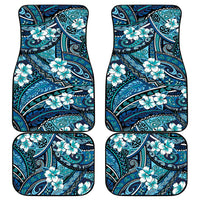 Polynesian Hibiscus Tropical Blue Floral Car Mats Tribal Pattern LT01 - Polynesian Pride