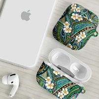 Polynesian Hibiscus Tropical Green Floral AirPods Case Tribal Pattern LT01 - Polynesian Pride