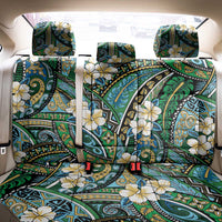 Polynesian Hibiscus Tropical Green Floral Back Car Seat Cover Tribal Pattern - Polynesian Pride