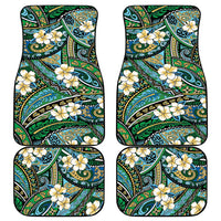 Polynesian Hibiscus Tropical Green Floral Car Mats Tribal Pattern LT01 - Polynesian Pride
