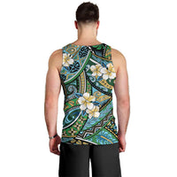 Polynesian Hibiscus Tropical Green Floral Men Tank Top Tribal Pattern LT01 - Polynesian Pride