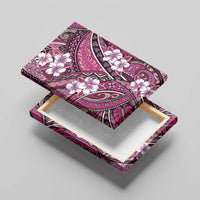 Polynesian Hibiscus Tropical Pink Floral Canvas Wall Art Tribal Pattern LT01 - Polynesian Pride