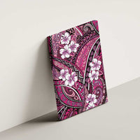 Polynesian Hibiscus Tropical Pink Floral Canvas Wall Art Tribal Pattern LT01 - Polynesian Pride
