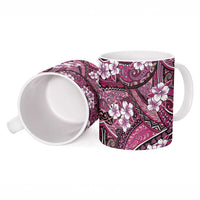 Polynesian Hibiscus Tropical Pink Floral Ceramic Mug Tribal Pattern LT01 - Polynesian Pride