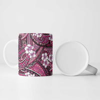Polynesian Hibiscus Tropical Pink Floral Ceramic Mug Tribal Pattern LT01 - Polynesian Pride
