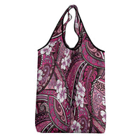 Polynesian Hibiscus Tropical Pink Floral Grocery Bag Tribal Pattern LT01 - Polynesian Pride