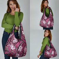 Polynesian Hibiscus Tropical Pink Floral Grocery Bag Tribal Pattern LT01 - Polynesian Pride