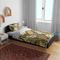Polynesian Hibiscus Tropical Yellow Floral Bedding Set Tribal Pattern - Polynesian Pride