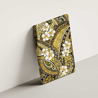 Polynesian Hibiscus Tropical Yellow Floral Canvas Wall Art Tribal Pattern LT01 - Polynesian Pride