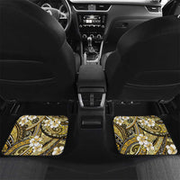 Polynesian Hibiscus Tropical Yellow Floral Car Mats Tribal Pattern LT01 Set 2pcs - Back Yellow - Polynesian Pride