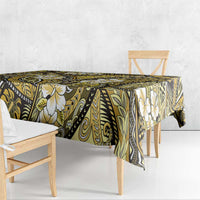 Polynesian Hibiscus Tropical Yellow Floral Tablecloth Tribal Pattern LT01 - Polynesian Pride