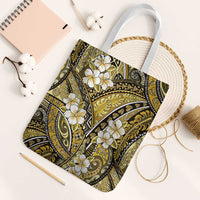 Polynesian Hibiscus Tropical Yellow Floral Tote Bag Tribal Pattern - Polynesian Pride