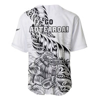 New Zealand Silver Fern Rugby Baseball Jersey Aotearoa Kiwi Maori White Version LT01 - Polynesian Pride