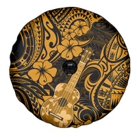Hawaii Ukulele Spare Tire Cover Polynesian Pattern Gold Version LT01 - Polynesian Pride