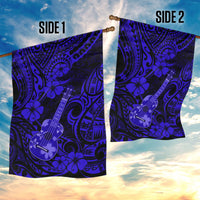 Hawaii Ukulele Garden Flag Polynesian Pattern Navy Blue Version LT01 - Polynesian Pride
