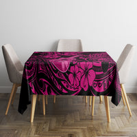 Hawaii Ukulele Tablecloth Polynesian Pattern Pink Version LT01 - Polynesian Pride