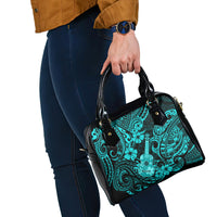 Hawaii Ukulele Shoulder Handbag Polynesian Pattern Turquoise Version LT01 - Polynesian Pride