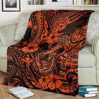 Hawaii Fish Hook Blanket Polynesian Pattern Orange Version LT01 - Polynesian Pride
