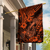 Hawaii Fish Hook Garden Flag Polynesian Pattern Orange Version LT01 House Flag Orange - Polynesian Pride