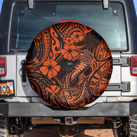 Hawaii Fish Hook Spare Tire Cover Polynesian Pattern Orange Version LT01 Orange - Polynesian Pride