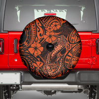 Hawaii Fish Hook Spare Tire Cover Polynesian Pattern Orange Version LT01 - Polynesian Pride