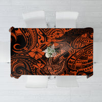 Hawaii Fish Hook Tablecloth Polynesian Pattern Orange Version LT01 Orange - Polynesian Pride