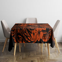 Hawaii Fish Hook Tablecloth Polynesian Pattern Orange Version LT01 - Polynesian Pride