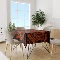 Hawaii Fish Hook Tablecloth Polynesian Pattern Orange Version LT01 - Polynesian Pride
