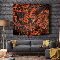 Hawaii Fish Hook Tapestry Polynesian Pattern Orange Version LT01 - Polynesian Pride