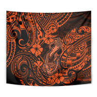 Hawaii Fish Hook Tapestry Polynesian Pattern Orange Version LT01 - Polynesian Pride