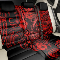 Hawaii Fish Hook Back Car Seat Cover Hibiscus Hawaii Tribal Tattoo Red Version
