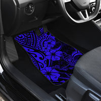 Hawaii King Kamehameha Car Mats Polynesian Pattern Navy Blue Version LT01 - Polynesian Pride
