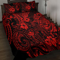 Hawaii King Kamehameha Quilt Bed Set Polynesian Pattern Red Version LT01 - Polynesian Pride