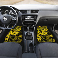 Hawaii King Kamehameha Car Mats Polynesian Pattern Yellow Version LT01 - Polynesian Pride