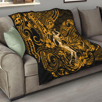 Hawaii Hula Girl Quilt Polynesian Pattern Gold Version LT01 - Polynesian Pride