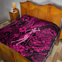 Hawaii Hula Girl Quilt Polynesian Pattern Pink Version LT01 - Polynesian Pride