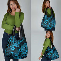 Hawaii Pineapple Grocery Bag Polynesian Pattern Sky Blue Version LT01 - Polynesian Pride