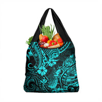 Hawaii Pineapple Grocery Bag Polynesian Pattern Turquoise Version LT01 1-pack One Size Turquoise - Polynesian Pride