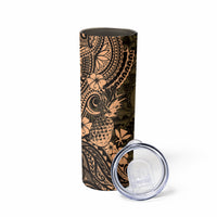 Hawaii Pineapple Skinny Tumbler Polynesian Pattern Yellow Version