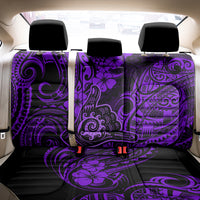 Hawaii Shaka Sign Back Car Seat Cover Polynesian Pattern Purple Version