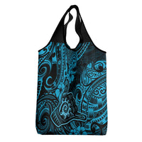 Hawaii Shaka Sign Grocery Bag Polynesian Pattern Sky Blue Version LT01 - Polynesian Pride