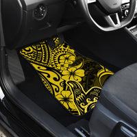 Hawaii Shaka Sign Car Mats Polynesian Pattern Yellow Version LT01 - Polynesian Pride