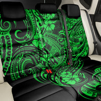 Hawaii Shark Back Car Seat Cover Polynesian Pattern Green Version