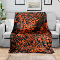 Hawaii Shark Blanket Polynesian Pattern Orange Version LT01 - Polynesian Pride
