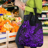 Hawaii Shark Grocery Bag Polynesian Pattern Purple Version LT01 - Polynesian Pride