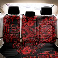 Hawaii Shark Back Car Seat Cover Polynesian Pattern Red Version